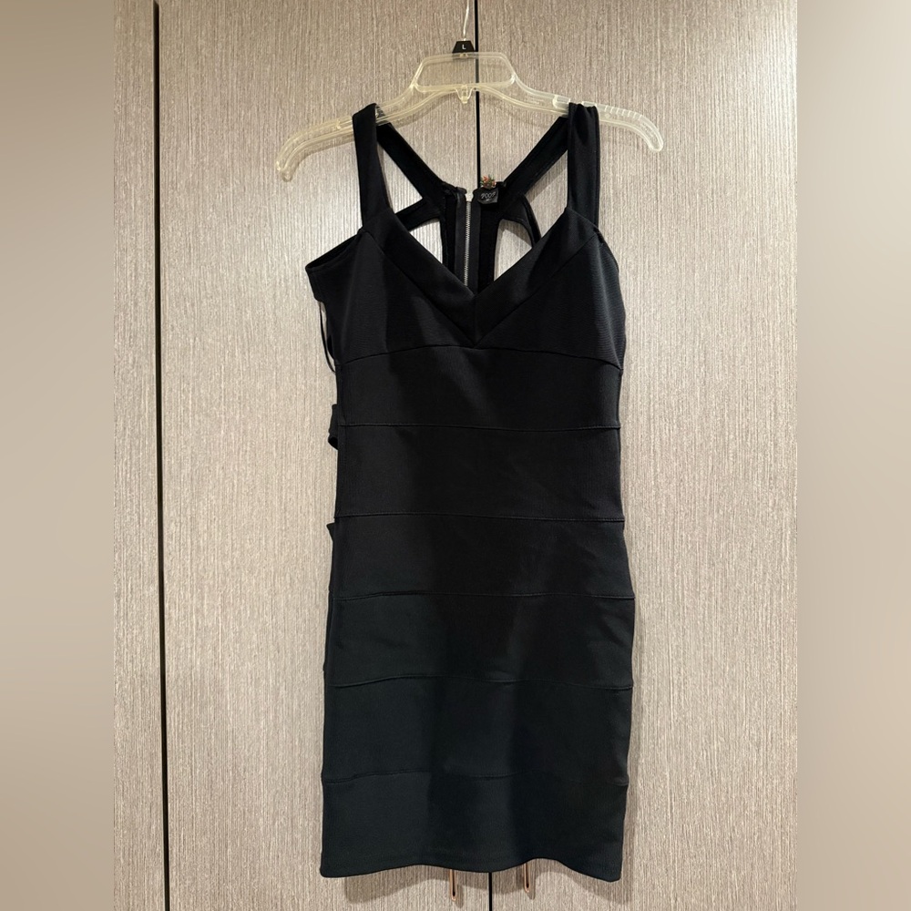 Strappy Open Back Bodycon LBD